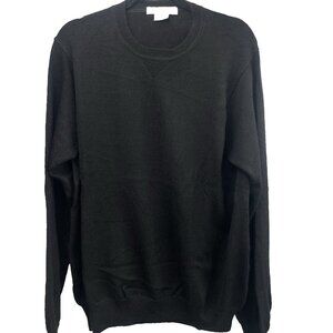 MARTIN Time Less As The Game Mens XL Black Sweater Pullover 70%Alpaca 30%Wool